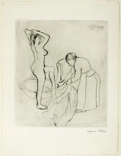 Woman at Her Bath by Suzanne Valadon, 1908