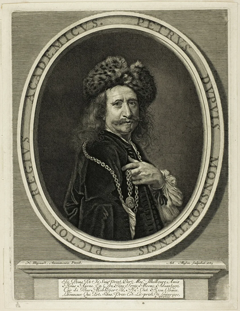 Pierre Dupuis, Painter to the King by Antoine Masson, 1663