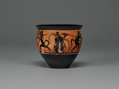 Mastoid (Drinking Cup) by Leafless Group, 500-480 BCE