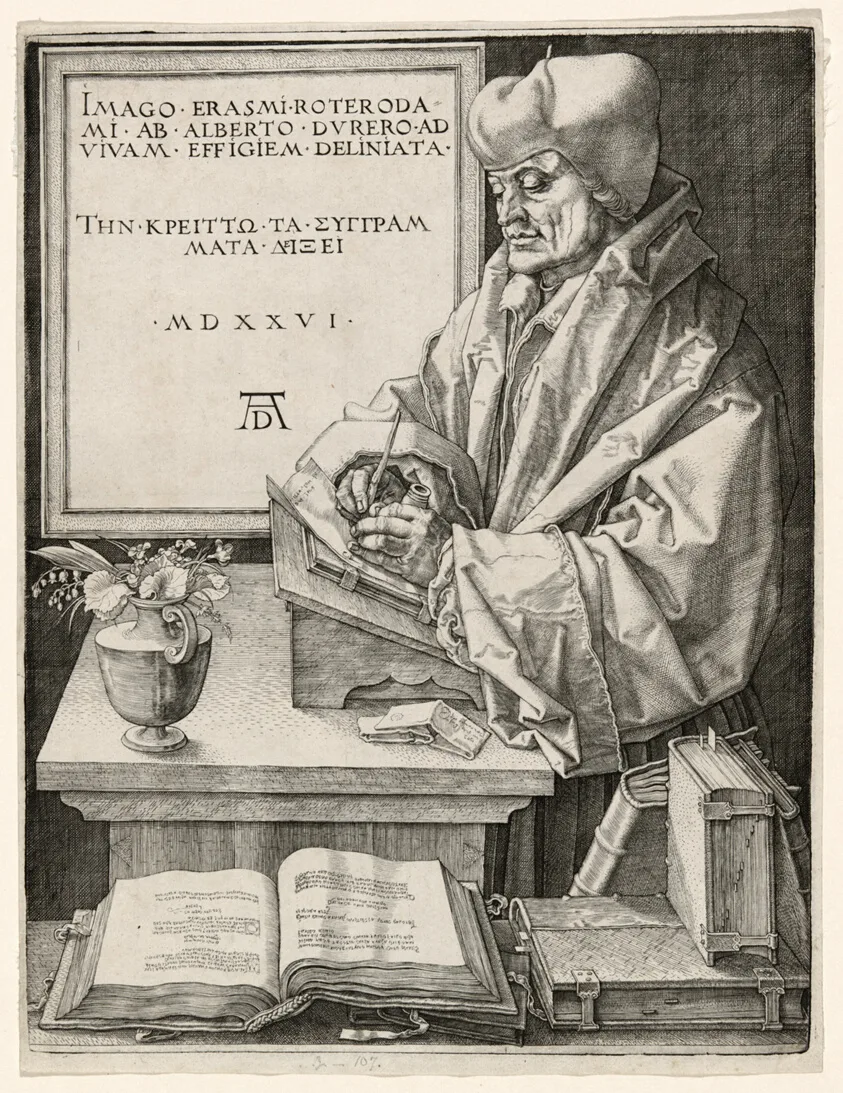 Erasmus of Rotterdam by Albrecht Dürer, 1526