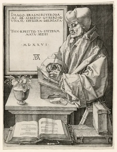 Erasmus of Rotterdam by Albrecht Dürer, 1526