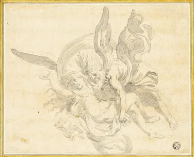Boreas and Oreithyia by Style of Giovanni Domenico Ferretti, n.d.