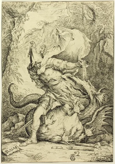 Saint George and the Dragon by Giovanni Ponticelli, n.d.