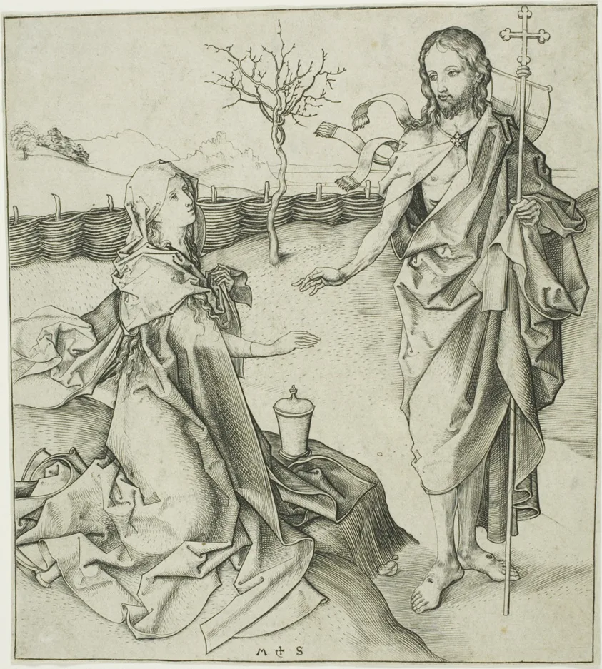 Christ Appearing to the Magdalen—Noli Me Tangere by Martin Schongauer, n.d.