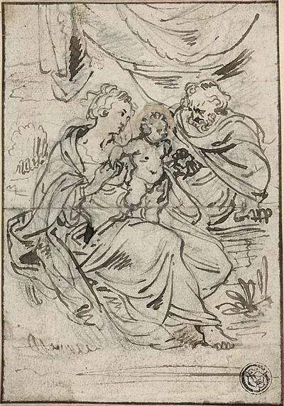 Holy Family by Johann Boeckhorst, n.d.