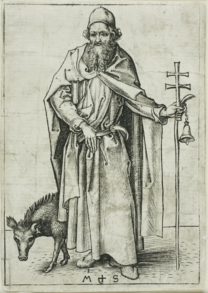 St. Anthony, from Apostles by Martin Schongauer, n.d.