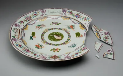 Dish by China, c. 1765