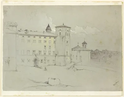Viterbo by John Ruskin, c. 1840–49
