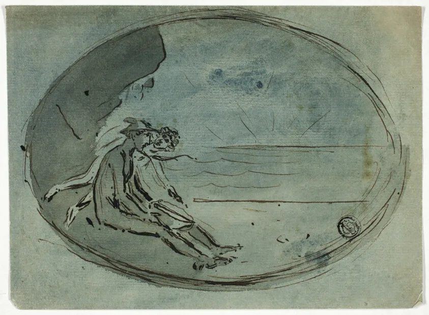 Mercury Watching Sunset by Unknown artist, n.d.