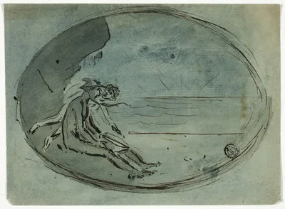 Mercury Watching Sunset by Unknown artist, n.d.