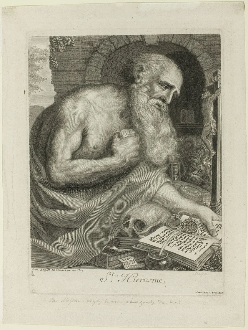 Saint Jerome by Antoine Masson, 1693