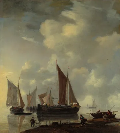 Coast Scene by Reinier Nooms, called Zeeman, c. 1655