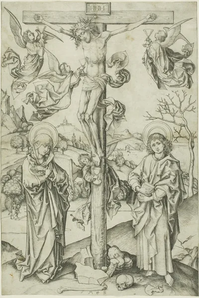 The Crucifixion with Four Angels by Martin Schongauer, n.d.