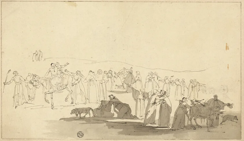 Canterbury Pilgrims by Thomas Stothard, c. 1807
