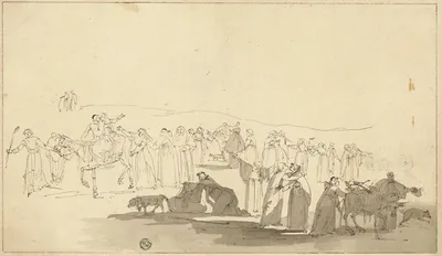 Canterbury Pilgrims by Thomas Stothard, c. 1807