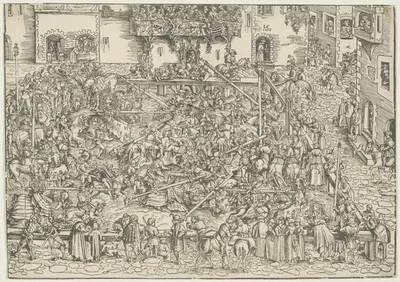 The First Tournament by Lucas Cranach the Elder, 1506