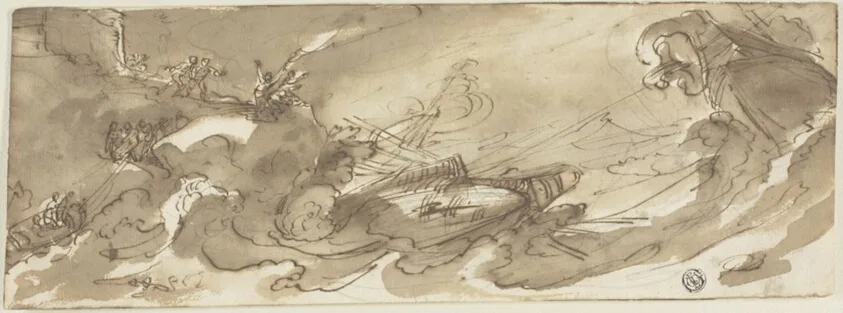 Shipwreck by Filippo Napoletano, 1622-23