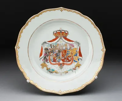 Plate by China, c. 1750