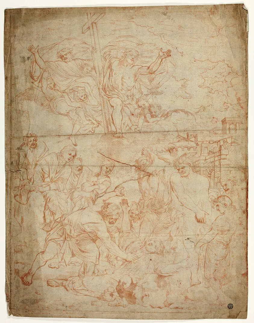 Stoning of Saint Stephen by Charles Le Brun, n.d.
