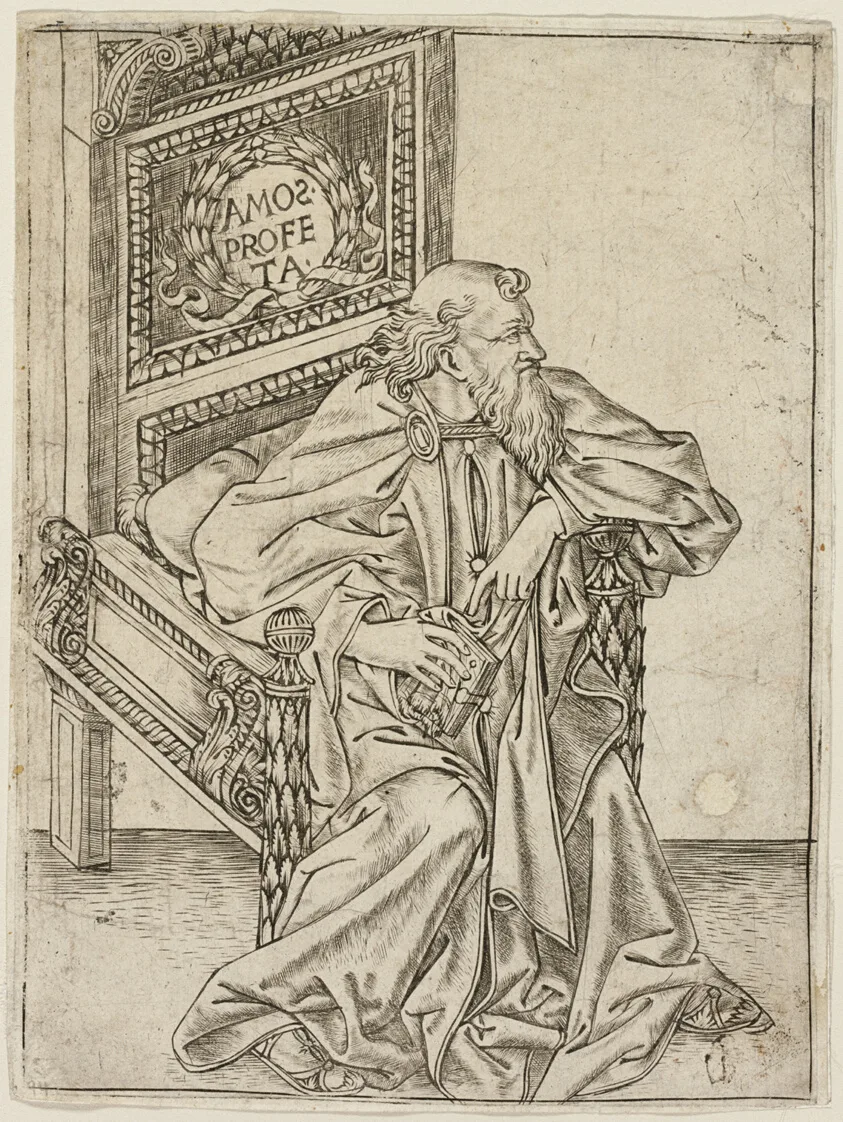 The Prophet Amos by Baccio Baldini, c. 1470