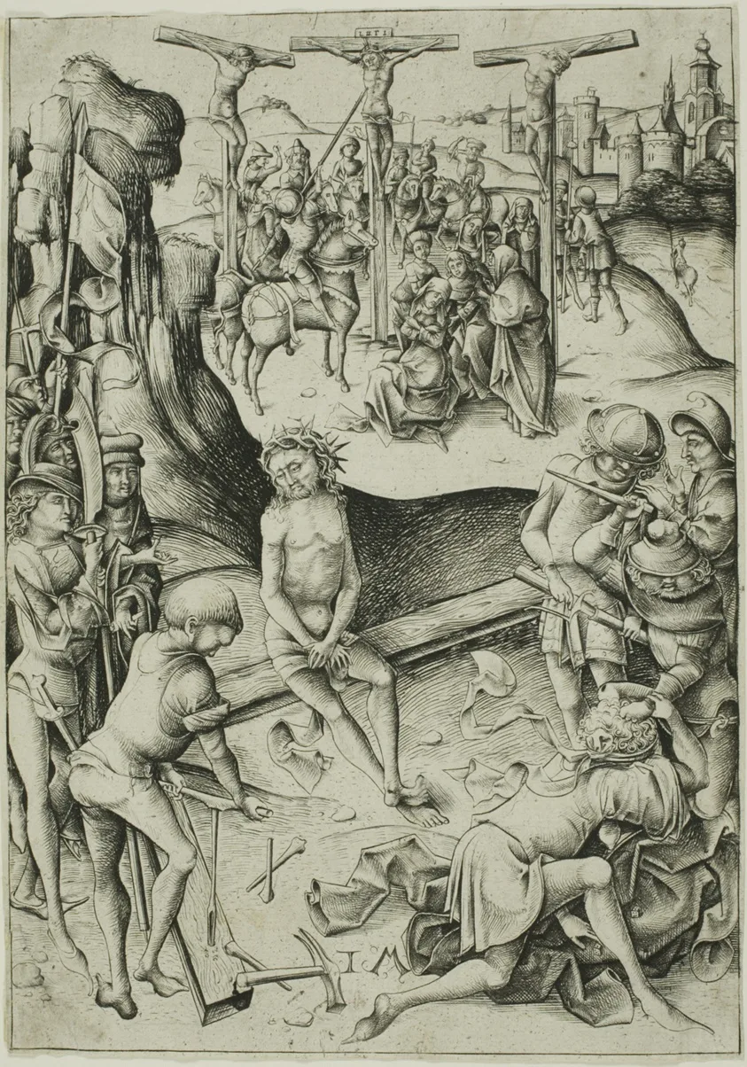 The Crucifixion, from The Passion by Israhel van Meckenem, the younger, c. 1480