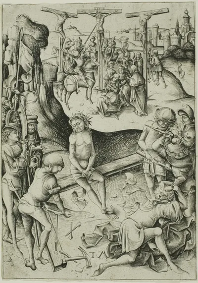 The Crucifixion, from The Passion by Israhel van Meckenem, the younger, c. 1480