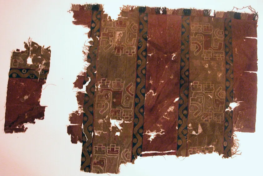 Fragments (From a Tunic) by Wari, 600-800