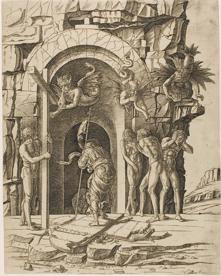 Descent into Limbo by Andrea Mantegna, 1475/80