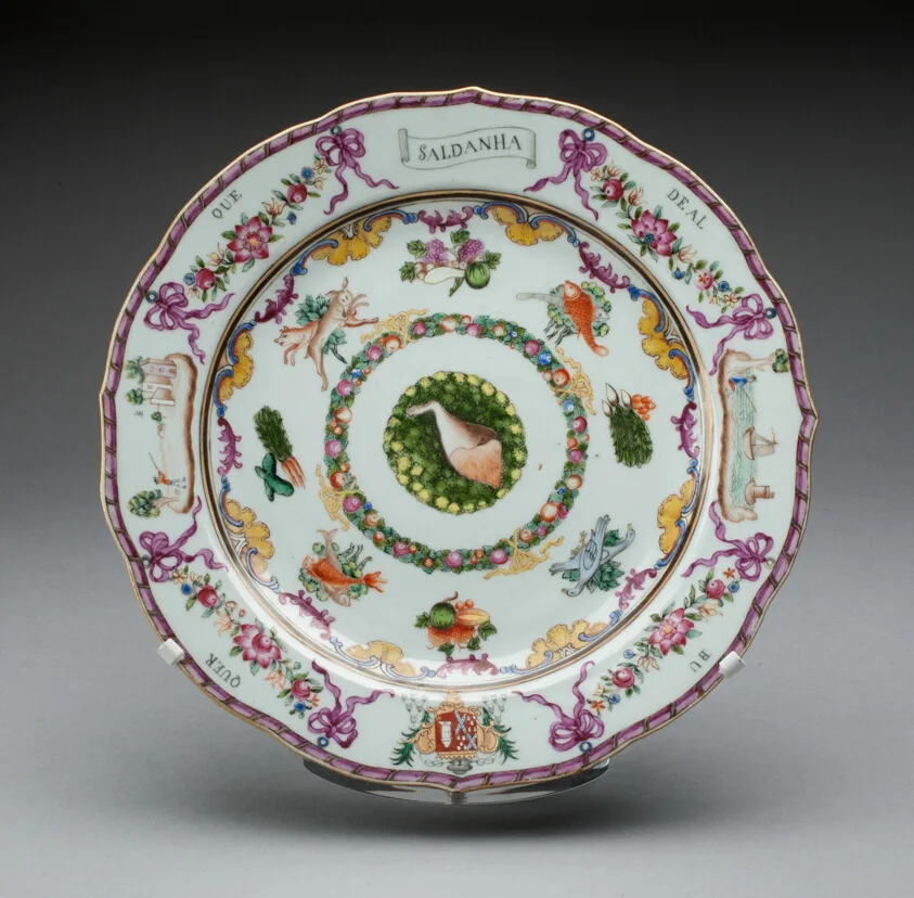 Plate by China, 1760/70