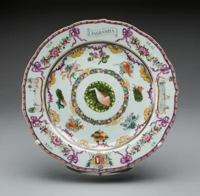 Plate by China, 1760/70