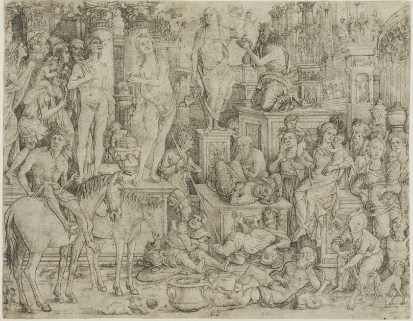 Triumph of the Moon by Monogrammist P.P., 1500/10