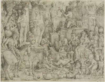 Triumph of the Moon by Monogrammist P.P., 1500/10