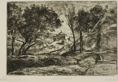 Souvenir of Tuscany by Jean Baptiste Camille Corot, c. 1845