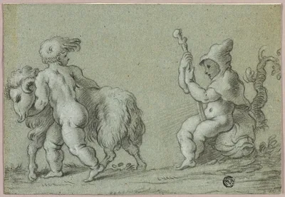 Putti as Goatherds by Unknown artist, n.d.