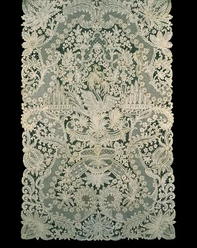 Scarf by Belgium, Brussels, 1865/1900 (based on design from 1720/30)