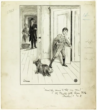 Were They Coming to That Very Room? (The Knights of the Square Table) by A. Monro, c. 1890