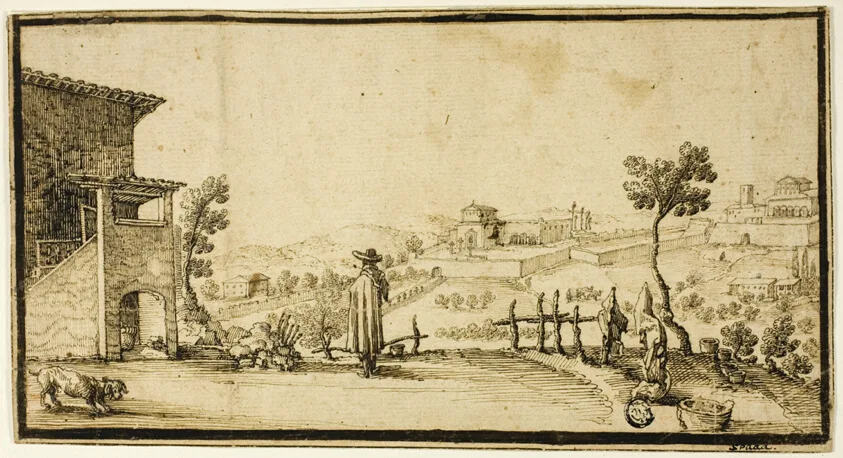 View of San Miniato and San Francesco al Monte Outside Florence by Valerio Spada, n.d.