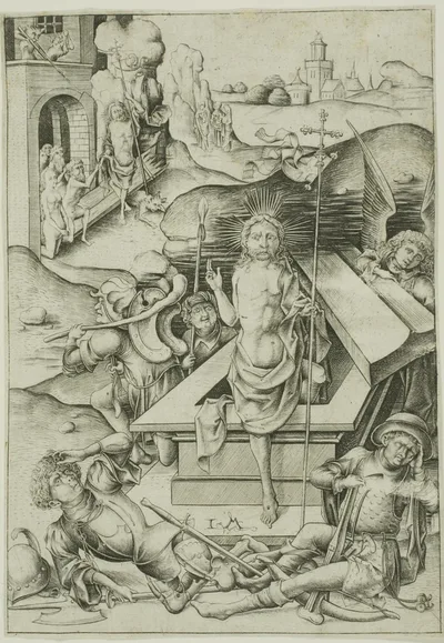 The Resurrection, from The Passion by Israhel van Meckenem, the younger, c. 1480