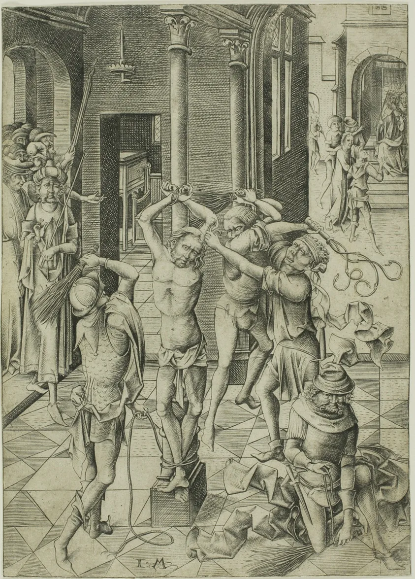 The Flagellation, from The Passion by Israhel van Meckenem, the younger, c. 1480