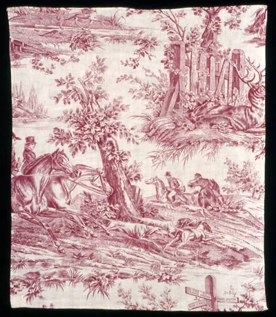 La Route de Jouy (The Road to Jouy) (Furnishing Fabric) by Horace Vernet, 1825/35