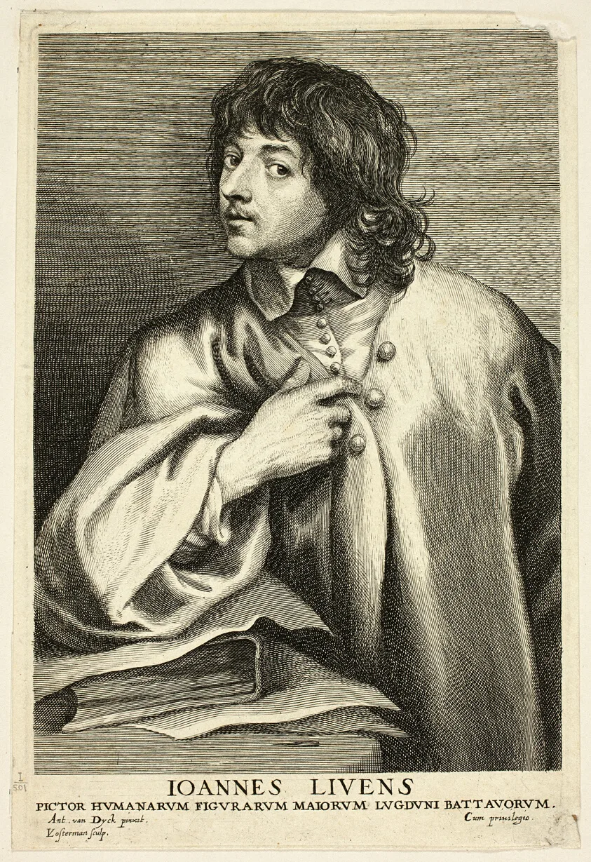 Jan Lievens by Lucas Emil Vorsterman, 1630/45