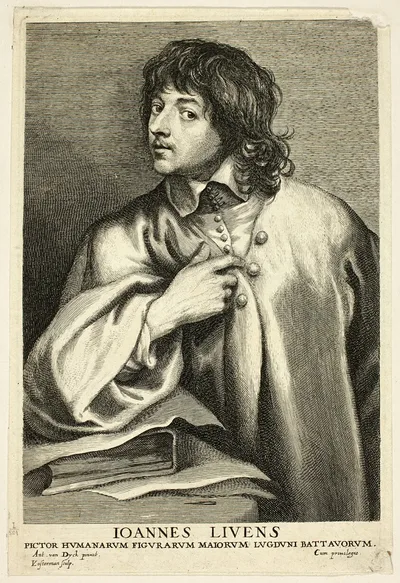 Jan Lievens by Lucas Emil Vorsterman, 1630/45