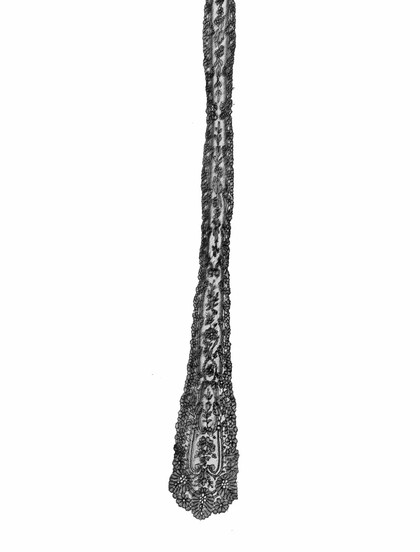 Pair of Lappets (Joined) by France, probably Bayeux, 1850s/60s
