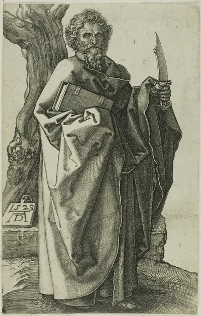 St. Bartholomew by Jan Wierix, 1566