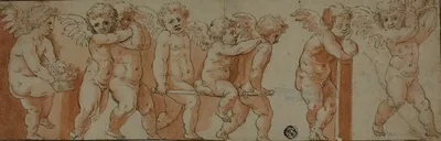 Frieze with Eight Putti by Polidoro da Caravaggio, n.d.