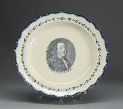 Plate by English for the American market, c. 1790
