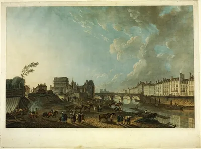 View of Port St. Bernard by Charles Melchior Descourtis, 1784