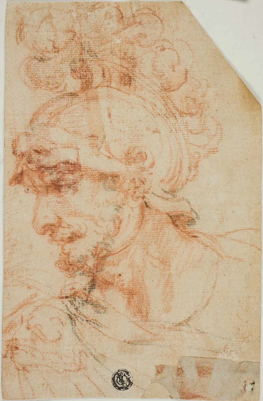 Bust of Helmeted Warrior in Profile by Giuseppe Cesari, called Cavaliere d'Arpino, n.d.