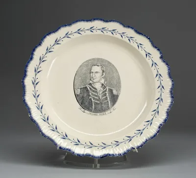 Plate by English for the American market, c. 1790