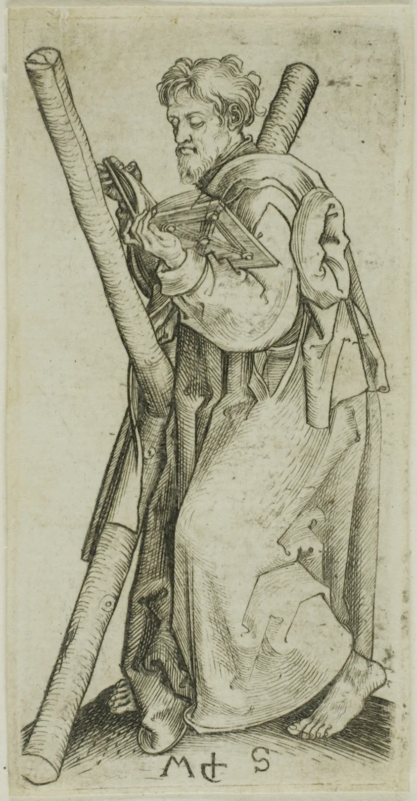 St. Andrew, from Apostles by Martin Schongauer, n.d.